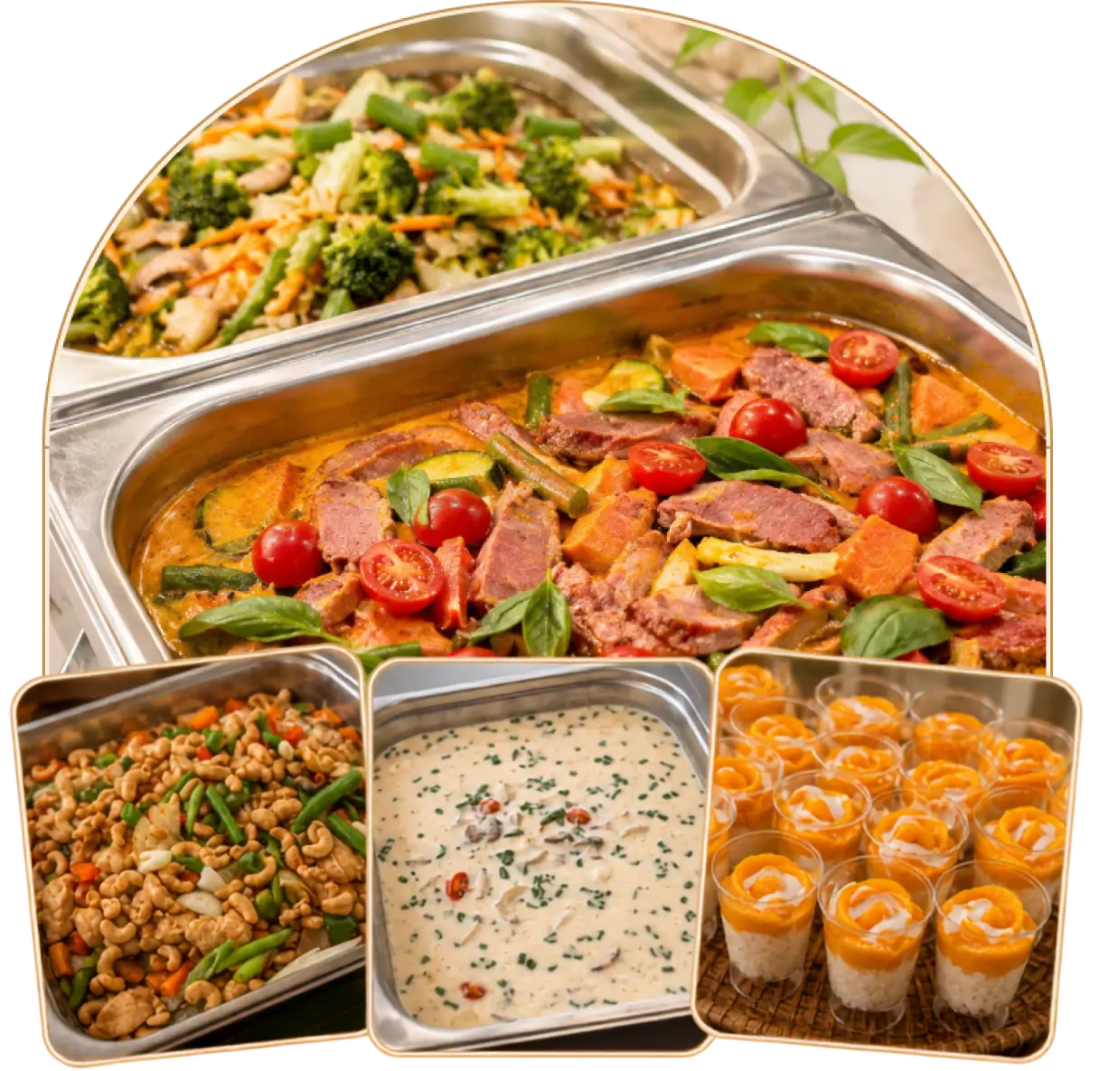 One Bite catering dishes